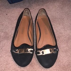 Black Electric Karma Flats